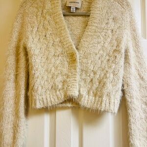 Industry Women's Cream Cardigan Sweater